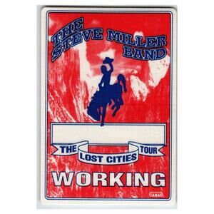 Steve Miller Band The Lost Cities Tour Working Backstage Pass OTTO Rock Music